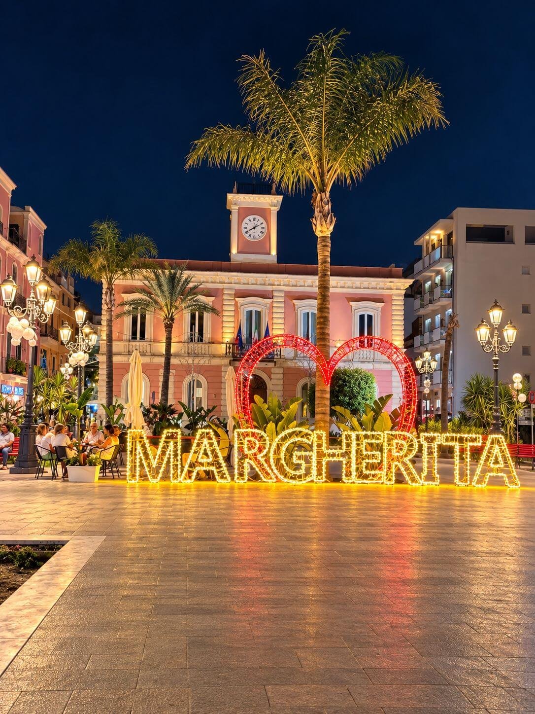 Nachtelijke pracht op Piazza Margherita